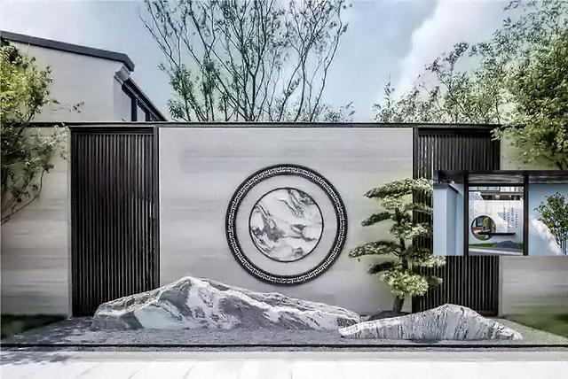 6款精巧绝伦的新中式别墅庭院景墙，使您的别墅生活更有质感